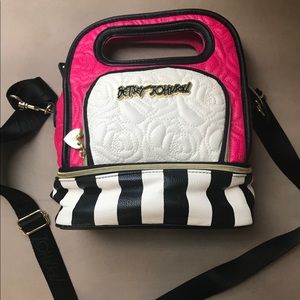 Betsey Johnson Lunch Tote Multi Handbag 🍎 🥪